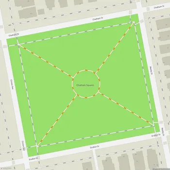 Map of Chatham Square Park