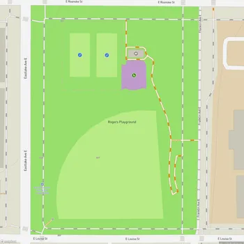 Map of Rogers Playground