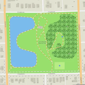 Map of Ivan Lebamoff Reservoir Park
