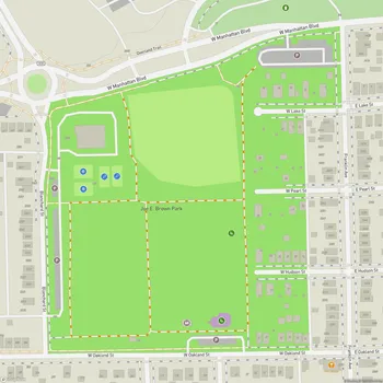Map of Joe E. Brown Park