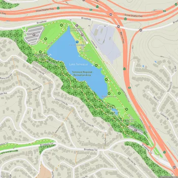 Map of Temescal Regional Recreation Area