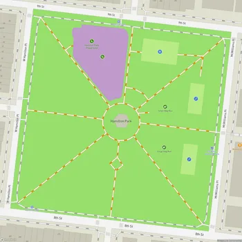 Map of Hamilton Park