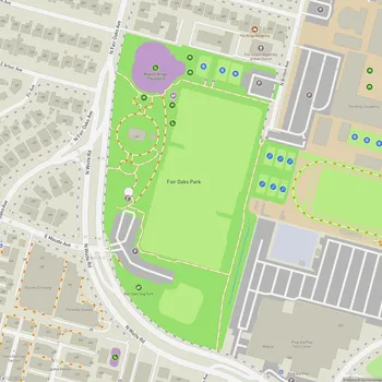 Map of Fair Oaks Park