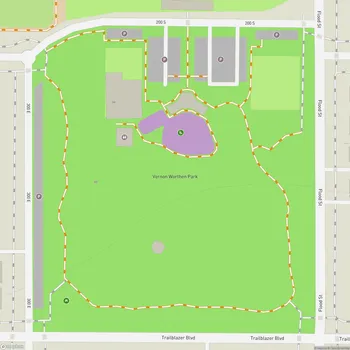 Map of Vernon Worthen Park