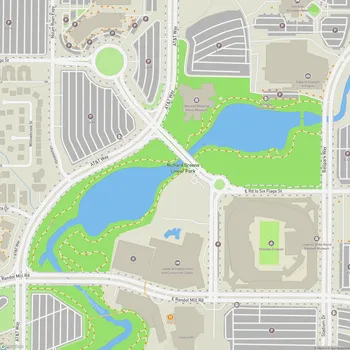 Map of Richard Greene Linear Park