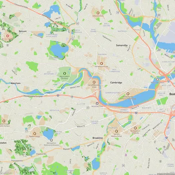 Map of Charles River Reservation