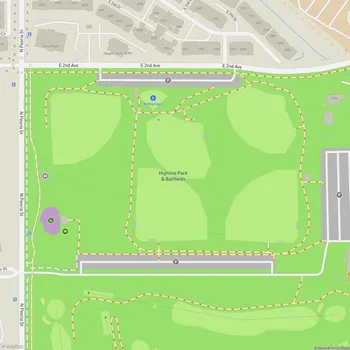 Map of Highline Park & Ballfields