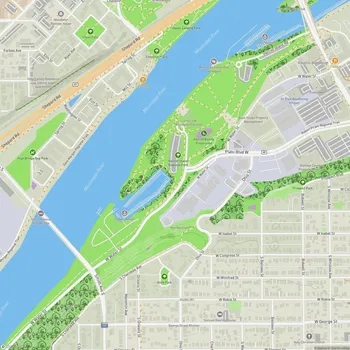 Map of Harriet Island Regional Park