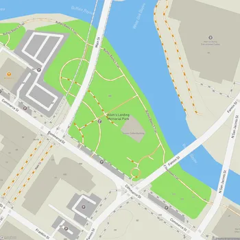 Map of Allen's Landing Park