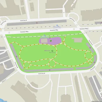 Map of Belle Isle Park