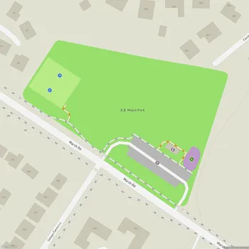 Map of E.B. Moore Park