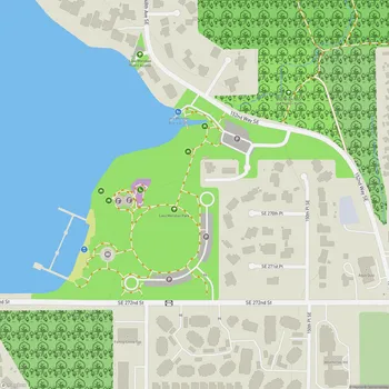 Map of Lake Meridian Park