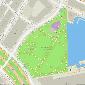 Map of Christopher Columbus Waterfront Park