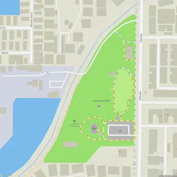 Map of Letterman Park