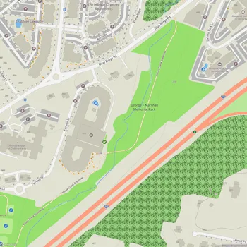Map of George F. Marshall Memorial Park