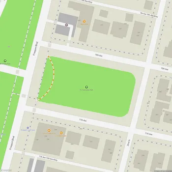 Map of Plaza Cervantes Park