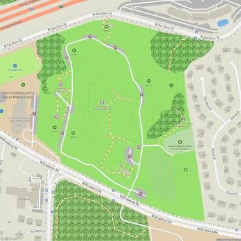 Map of Fort Ward Park
