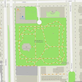 Map of Chicago Women's Park & Garden