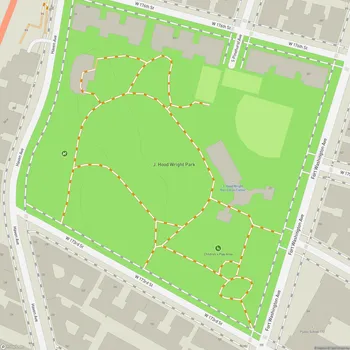 Map of J. Hood Wright Park