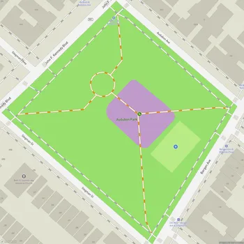 Map of Audubon Park