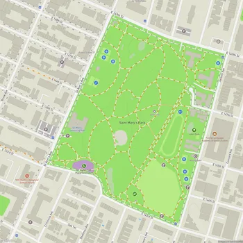 Map of Saint Mary's Park