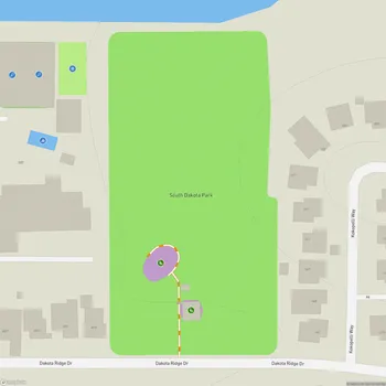 Map of South Dakota Park