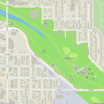 Map of River Boulevard Greenway