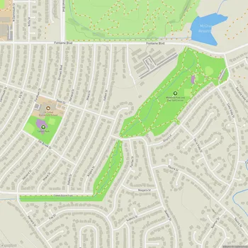 Map of Widefield Disc Golf Course
