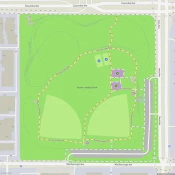 Map of Hunter Hobby Park