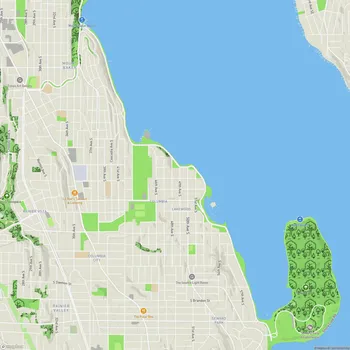 Map of Lake Washington Boulevard Park
