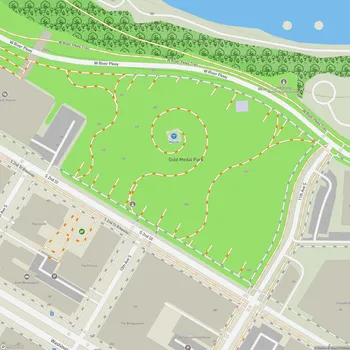 Map of Gold Medal Park