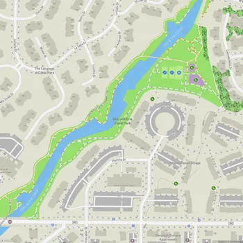 Map of Ohio and Erie Canal Park