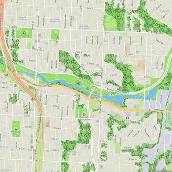 Map of Brush Creek Greenway Park