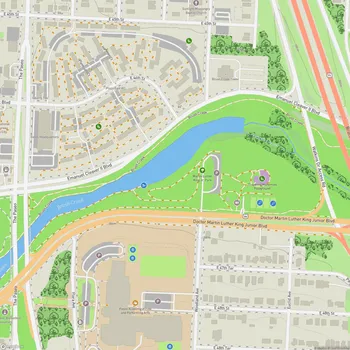 Map of Martin Luther King Jr. Park