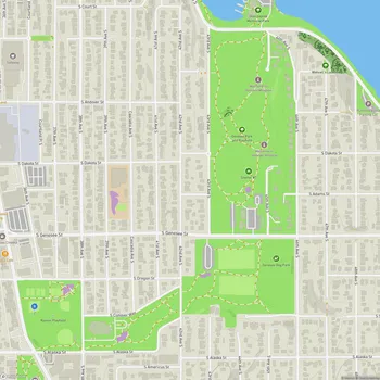 Map of Genesee Park and Playfield