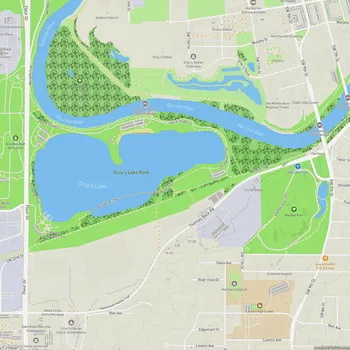 Map of Gray's Lake Park