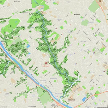Map of Wissahickon Valley Park