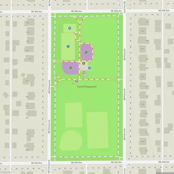 Map of Cavell Park