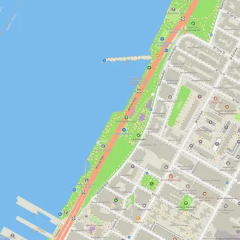Map of Riverside Park South
