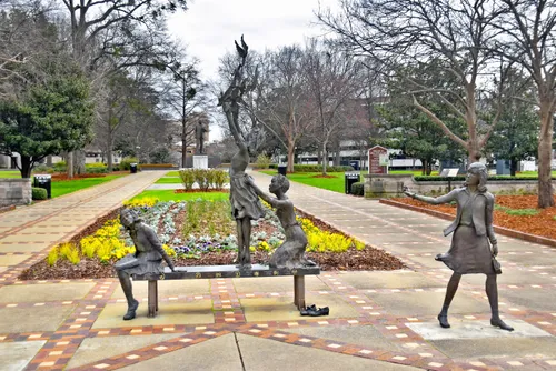 The Four Spirits memorial by sculptor Elizabeth MacQueen