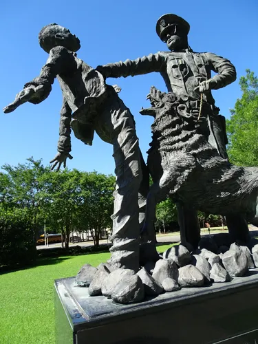 Foot Soldier monument depicts police confrontation during civil rights protests