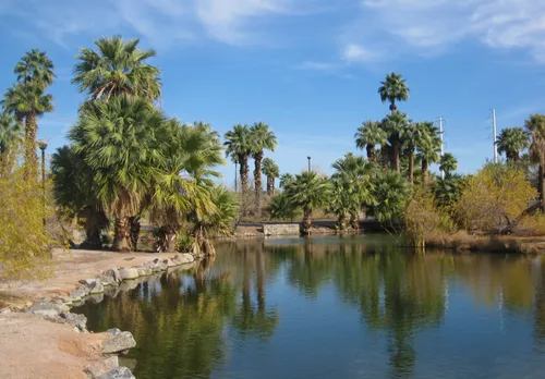 Beautiful lake setting inside the park