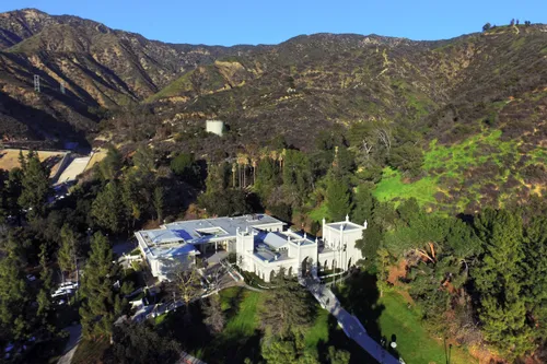 Scenic view of Brand Estate nestled in Verdugo Mountains foothills