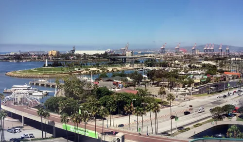 Aerial view of the park grounds