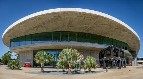 The David Geffen Galleries with its distinctive curved form