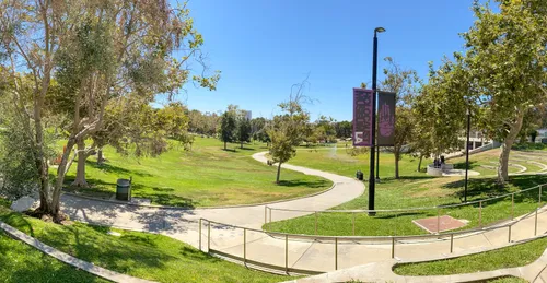 View from the Holocaust Museum southward across the park landscape