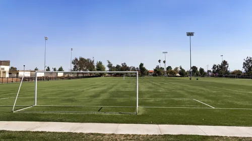View of the park's four soccer fields