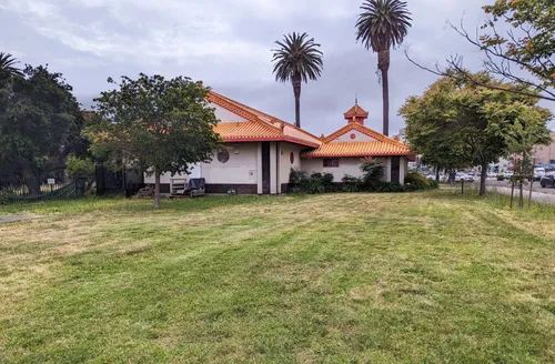 A view from the park's east lawn