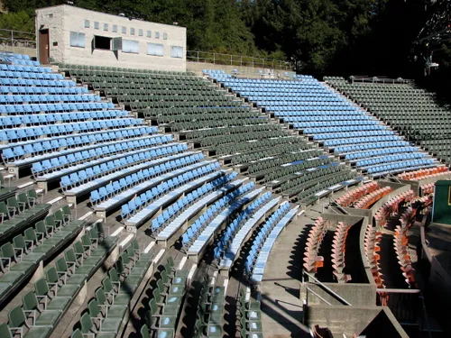Ample seating at the 2,000-seat Woodminster Amphitheater