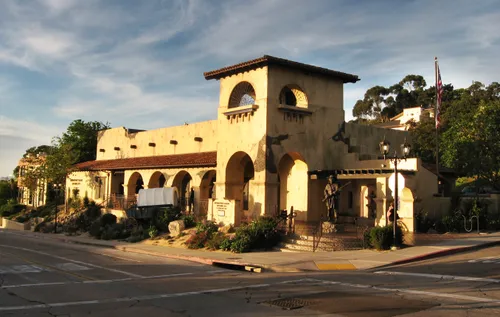 The Mormon Battalion Historic Site on a late afternoon